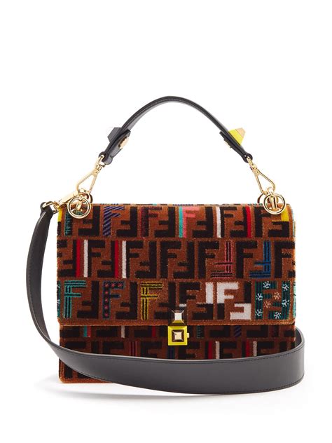 fendi kan i open your heart velvet bag|fendi official website.